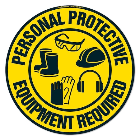 Personal Protective Equipment 16in Non-Slip Floor Marker